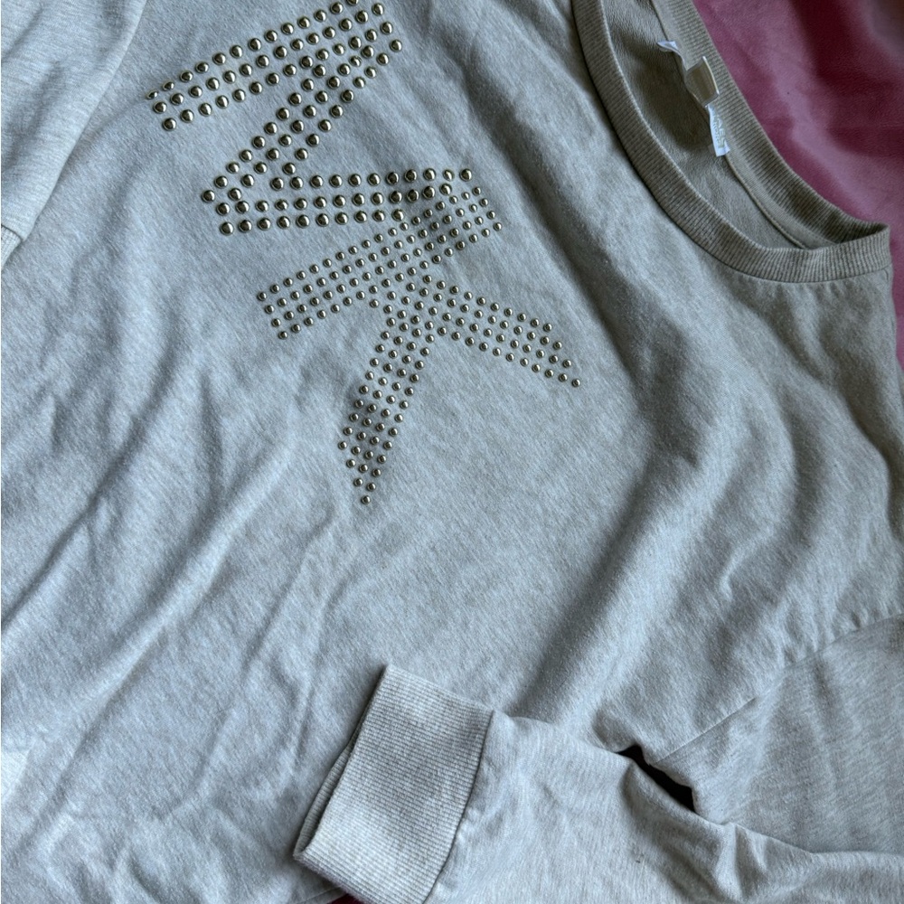 Michael Kors Beige Crew Top - Picture 4 of 8